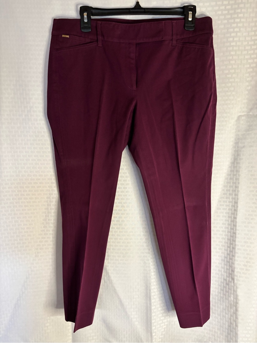 WHBM Size 10 Women's Tailored Burgundy Ankle Pants
